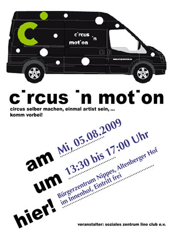 Plakat circus in motion